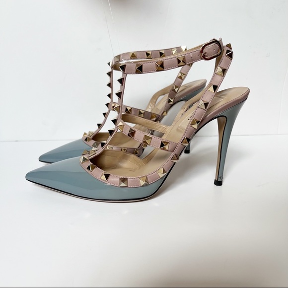 Valentino Garavani Shoes - Valentino Garavani Rockstud T strap patent leather 38.5